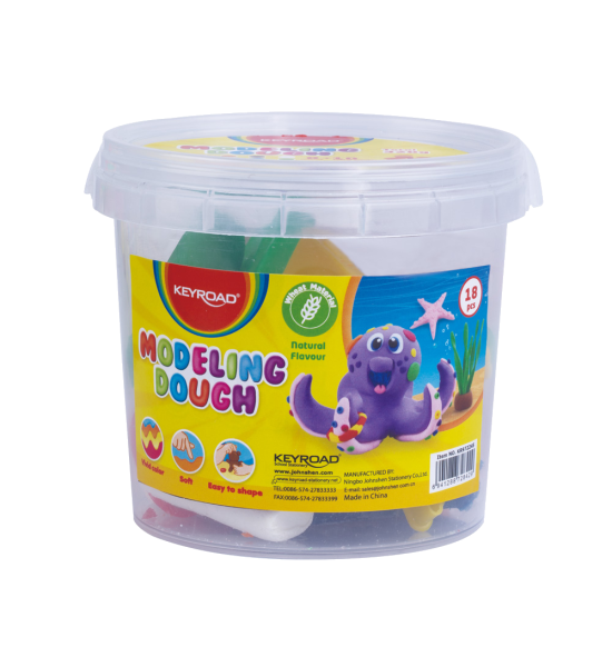 Masillas, Play Dough, Pote x 8 Und x 40 g. c.u. Col. Surt. + 10 Moldes Plásticos